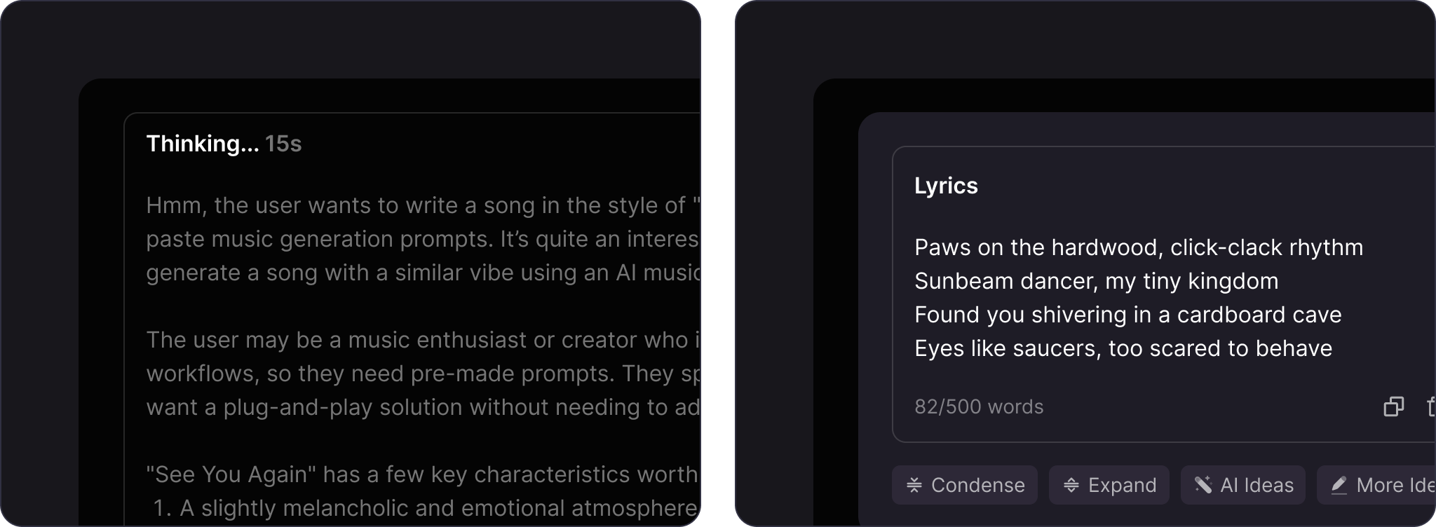 Craft Lyrics with Deep Reasoning Models