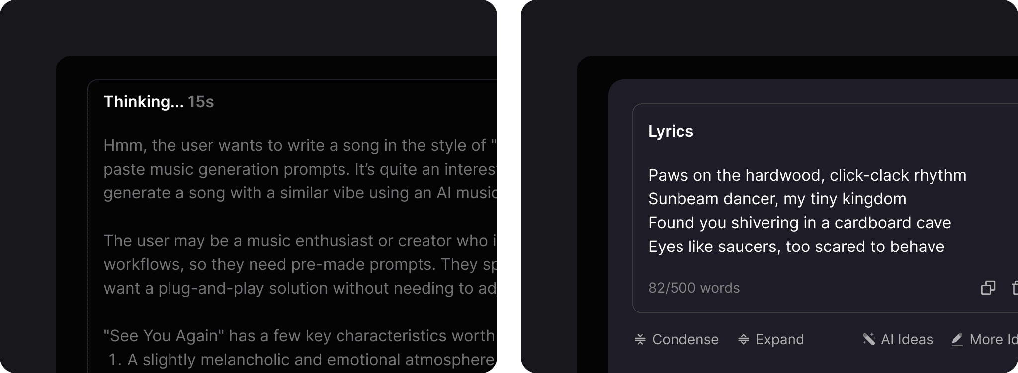Craft Lyrics with Deep Reasoning Models